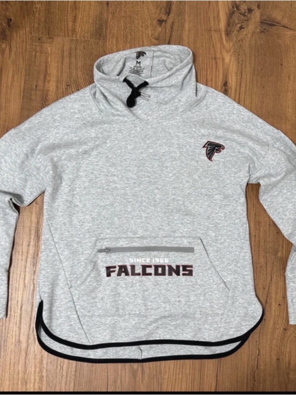 Atlanta Falcons Gray Pullover Hoodie Sweatshirt size M
